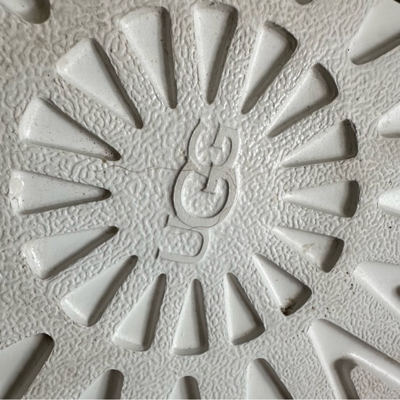 UGG NEUMEL CHOPD PEBBLED WHITE LEATHER BOOTS - Men’s 13 - Picture 7 of 13